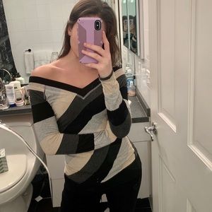 Striped long sleeve shirt